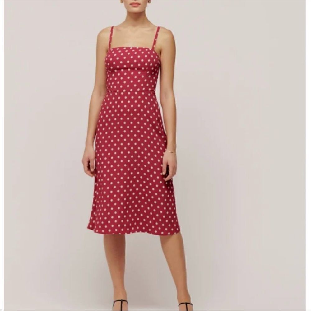Reformation  Afternoon Campari Dress